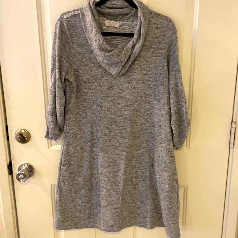 Max Edition Gray Cotton Dress w/ Pockets! - Picture 1 of 10
